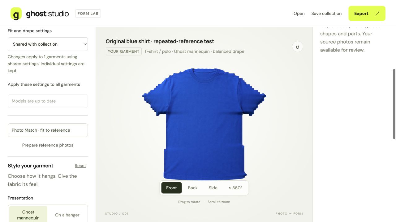 Inspect the front view and refine the generated approximation. Refine the form